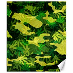 Marijuana Camouflage Cannabis Drug Canvas 20  X 24 