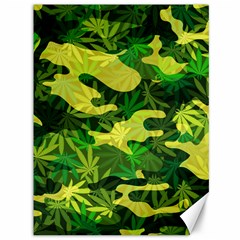 Marijuana Camouflage Cannabis Drug Canvas 36  X 48 