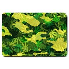 Marijuana Camouflage Cannabis Drug Large Doormat 