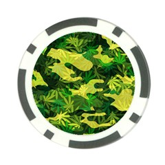 Marijuana Camouflage Cannabis Drug Poker Chip Card Guard