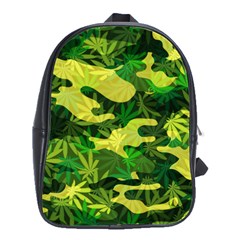 Marijuana Camouflage Cannabis Drug School Bag (large)