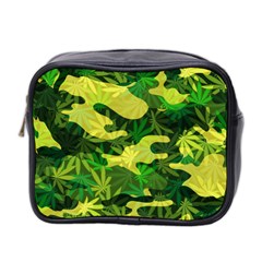 Marijuana Camouflage Cannabis Drug Mini Toiletries Bag (two Sides) by HermanTelo