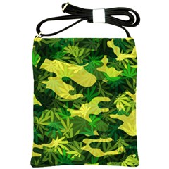 Marijuana Camouflage Cannabis Drug Shoulder Sling Bag