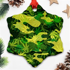 Marijuana Camouflage Cannabis Drug Ornament (snowflake)