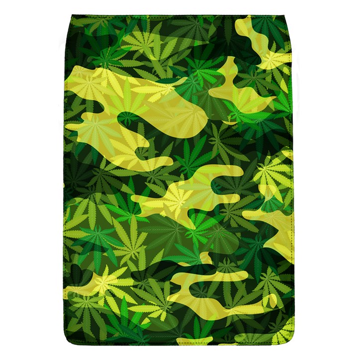 Marijuana Camouflage Cannabis Drug Removable Flap Cover (L)