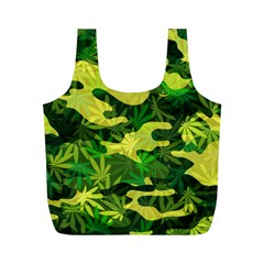 Marijuana Camouflage Cannabis Drug Full Print Recycle Bag (m)