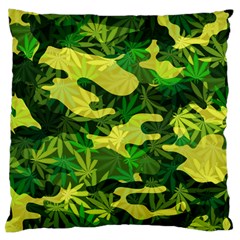 Marijuana Camouflage Cannabis Drug Standard Flano Cushion Case (two Sides)