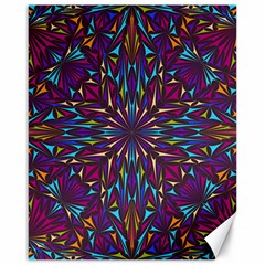 Kaleidoscope Triangle Curved Canvas 16  X 20  by HermanTelo