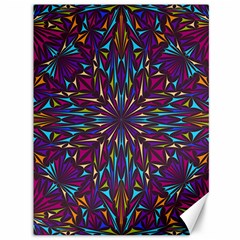 Kaleidoscope Triangle Curved Canvas 36  X 48  by HermanTelo