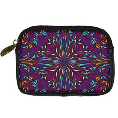 Kaleidoscope Triangle Curved Digital Camera Leather Case by HermanTelo