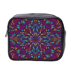 Kaleidoscope Triangle Curved Mini Toiletries Bag (two Sides)