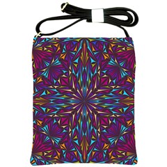 Kaleidoscope Triangle Curved Shoulder Sling Bag