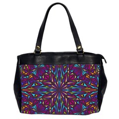 Kaleidoscope Triangle Curved Oversize Office Handbag (2 Sides) by HermanTelo