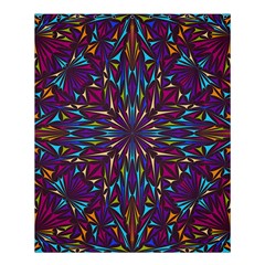 Kaleidoscope Triangle Curved Shower Curtain 60  X 72  (medium)  by HermanTelo