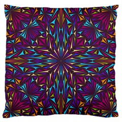 Kaleidoscope Triangle Curved Large Cushion Case (one Side) by HermanTelo