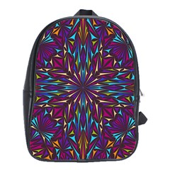 Kaleidoscope Triangle Curved School Bag (xl)