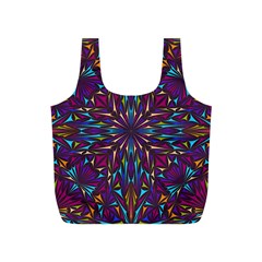 Kaleidoscope Triangle Curved Full Print Recycle Bag (s) by HermanTelo