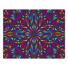 Kaleidoscope Triangle Curved Double Sided Flano Blanket (large)  by HermanTelo