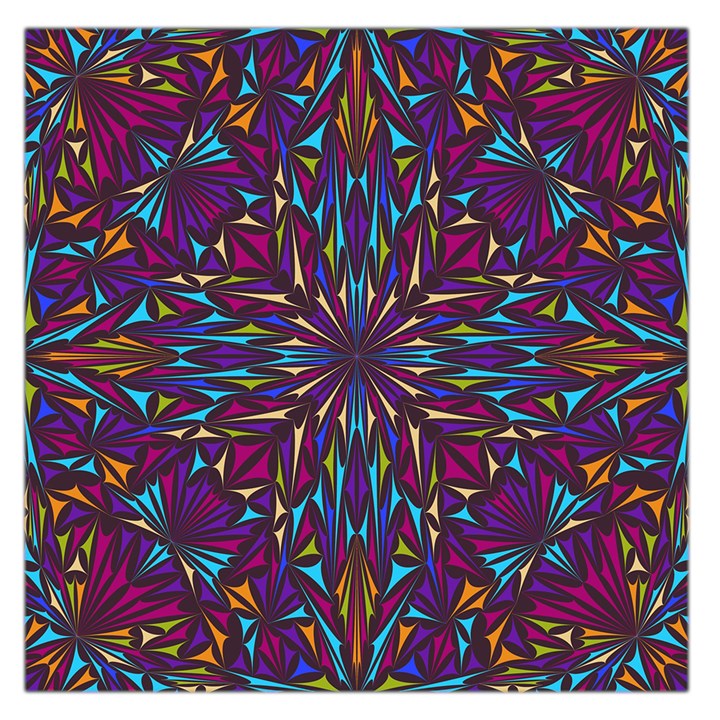 Kaleidoscope Triangle Curved Large Satin Scarf (Square)