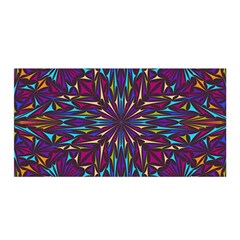 Kaleidoscope Triangle Curved Satin Wrap by HermanTelo