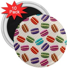 Macaron Bread 3  Magnets (10 Pack)  by HermanTelo