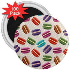 Macaron Bread 3  Magnets (100 Pack) by HermanTelo