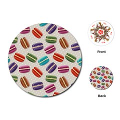 Macaron Bread Playing Cards (round)