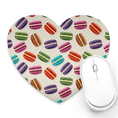 Macaron Bread Heart Mousepads