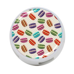 Macaron Bread 4-port Usb Hub (one Side)