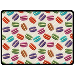 Macaron Bread Fleece Blanket (large) 