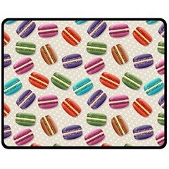 Macaron Bread Fleece Blanket (medium) 