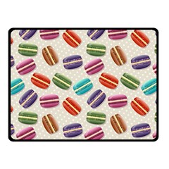 Macaron Bread Fleece Blanket (small)