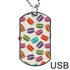 Macaron Bread Dog Tag Usb Flash (one Side) by HermanTelo