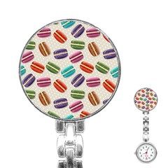 Macaron Bread Stainless Steel Nurses Watch by HermanTelo