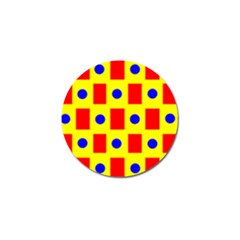 Pattern Circle Plaid Golf Ball Marker (10 Pack)