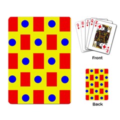 Pattern Circle Plaid Playing Cards Single Design