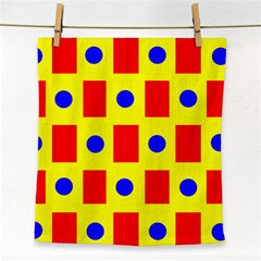 Pattern Circle Plaid Face Towel