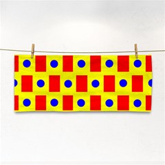 Pattern Circle Plaid Hand Towel