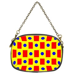 Pattern Circle Plaid Chain Purse (one Side)