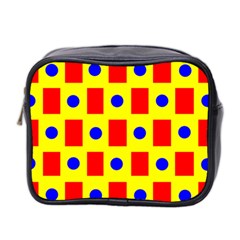 Pattern Circle Plaid Mini Toiletries Bag (two Sides)