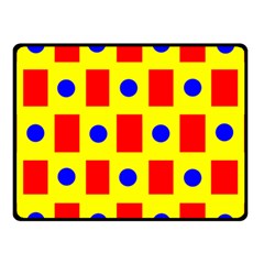 Pattern Circle Plaid Fleece Blanket (small)