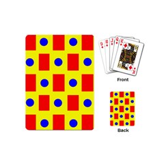 Pattern Circle Plaid Playing Cards (mini)