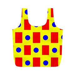 Pattern Circle Plaid Full Print Recycle Bag (m)