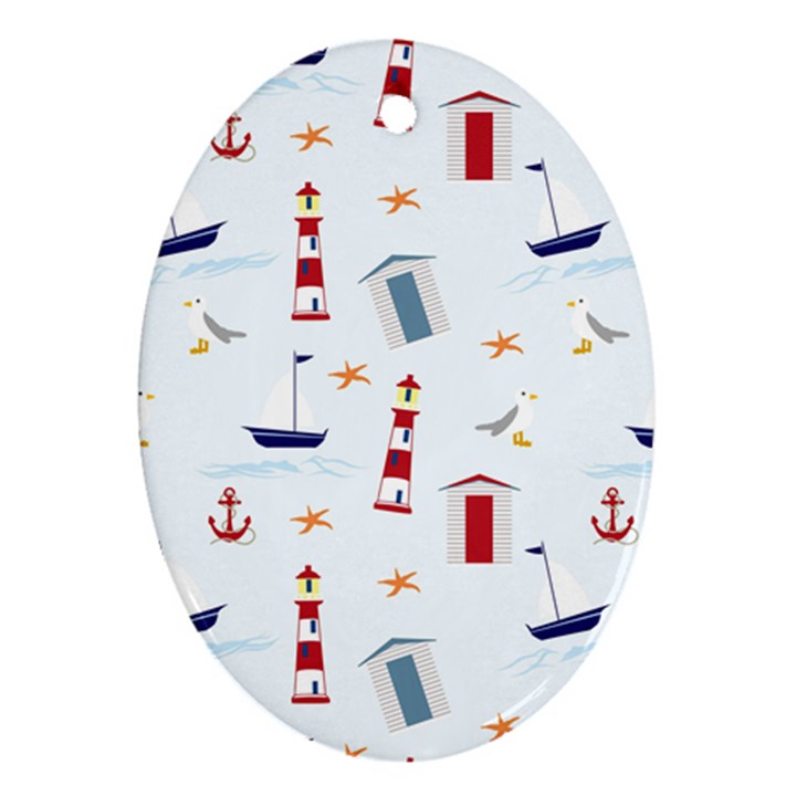 Nautical Sea Ornament (Oval)