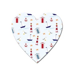 Nautical Sea Heart Magnet