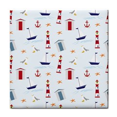 Nautical Sea Face Towel