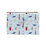 Nautical Sea Cosmetic Bag (Medium) Back