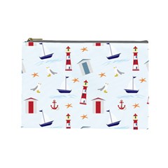 Nautical Sea Cosmetic Bag (Large)