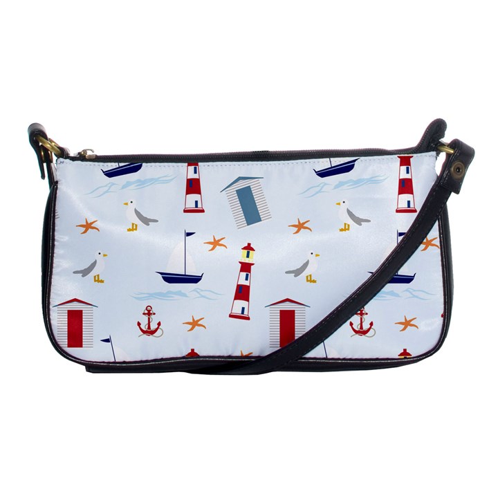 Nautical Sea Shoulder Clutch Bag