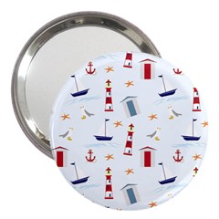 Nautical Sea 3  Handbag Mirrors